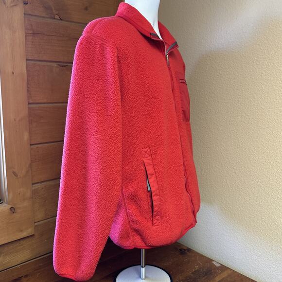 Vintage Patagonia Small retro pile full zip fleece jacket Red made in USA - Picture 5 of 8